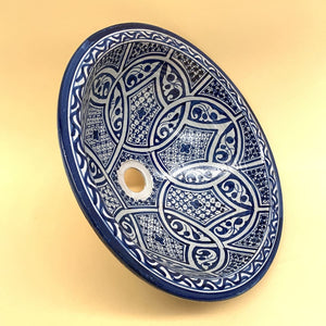 Marokkanisches Keramikwaschbecken aus Fez 40cm