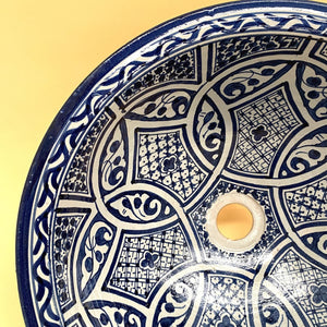 Marokkanisches Keramikwaschbecken aus Fez 40cm