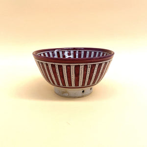 Arabische Keramik-Salatschüssel Fez Granat 18cm