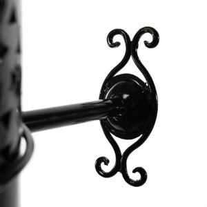 Antorcha marroquí de forja para pared diseño estrellas