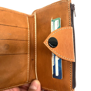 Marokkanische Tabihe-Lederbrieftasche – 100 % handgefertigte Lederwaren