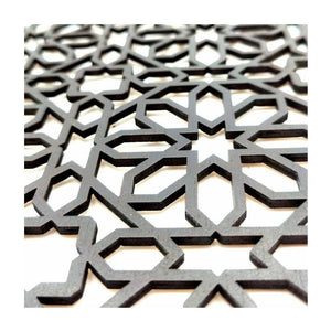 Celosía árabe corte láser estrella andalusí 60x30cm