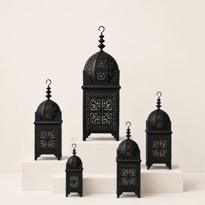 farol marroquí cuadrado forja familia