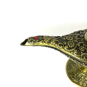 lámpara aladino gigante dorada punta