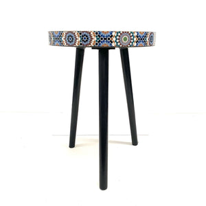 Mesa marroquí auxiliar de café Al-Andalus alzado