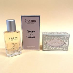 MADINI Union de Fleurs femininer arabischer Parfümkorb + Seife