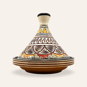 tajín marroquí blanco labrado 20
