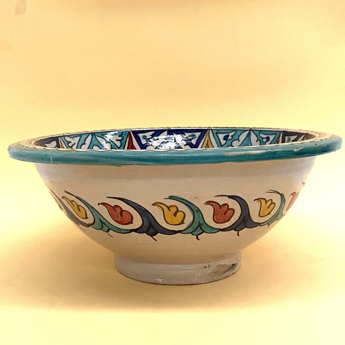 Arabisches mehrfarbiges Keramikwaschbecken 40 cm