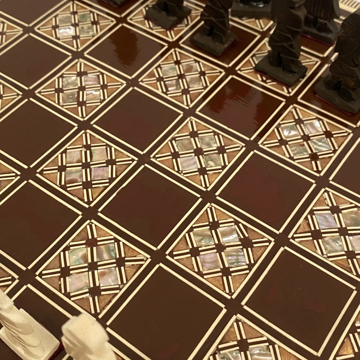 Ägyptisches Inlay-Schach 30x30