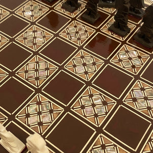 Ägyptisches Inlay-Schach 30x30