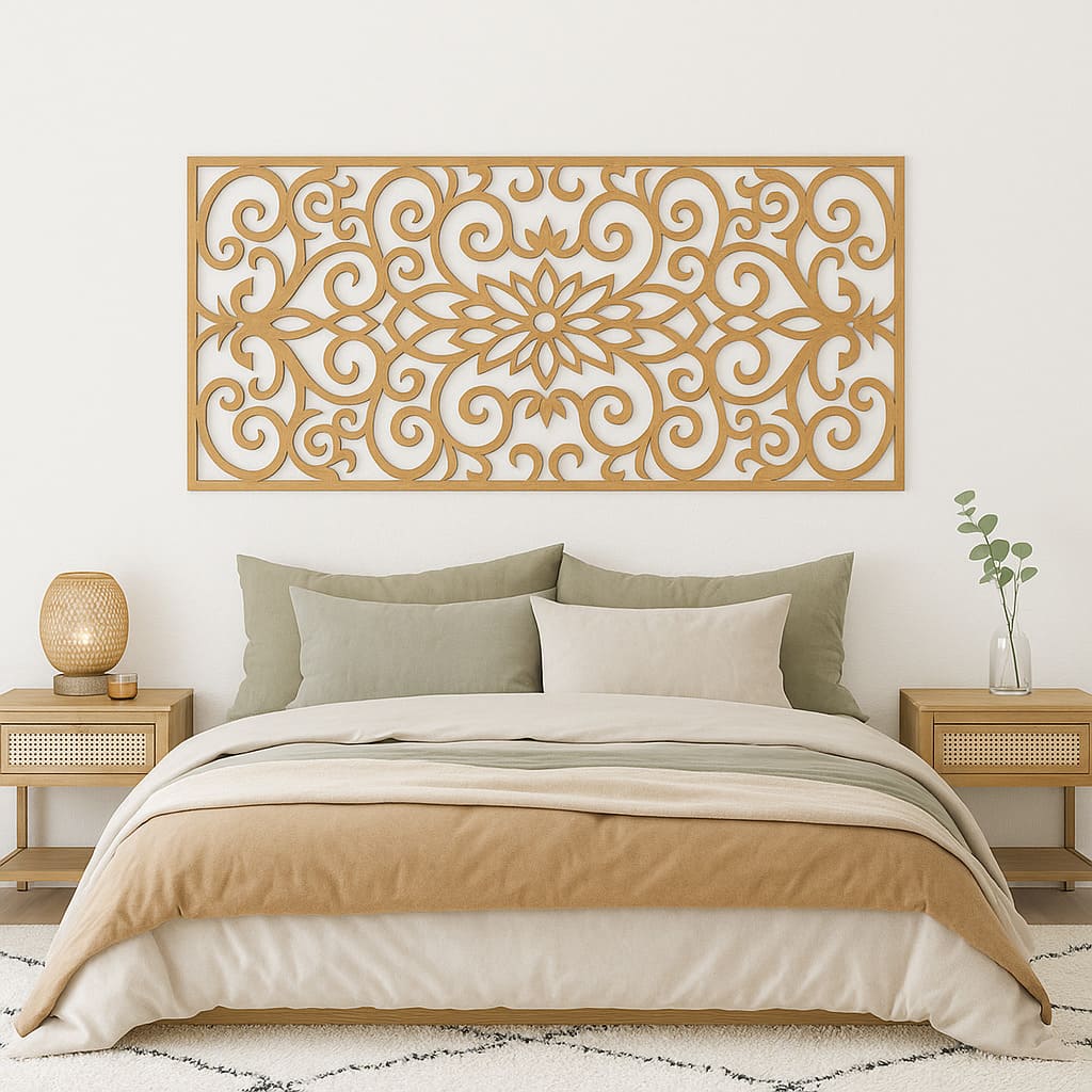 cabecero floral natural