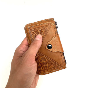 Marokkanische Tabihe-Lederbrieftasche – 100 % handgefertigte Lederwaren