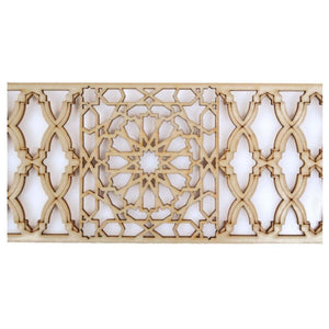 Celosía Árabe de Madera Calada - Modelo 10
