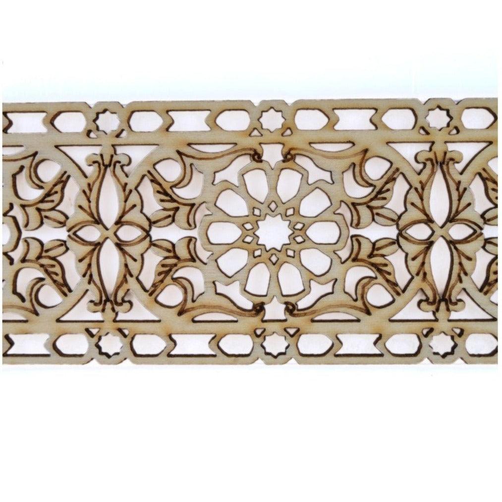 Celosía Árabe de Madera Calada - Modelo 14 - 50cm