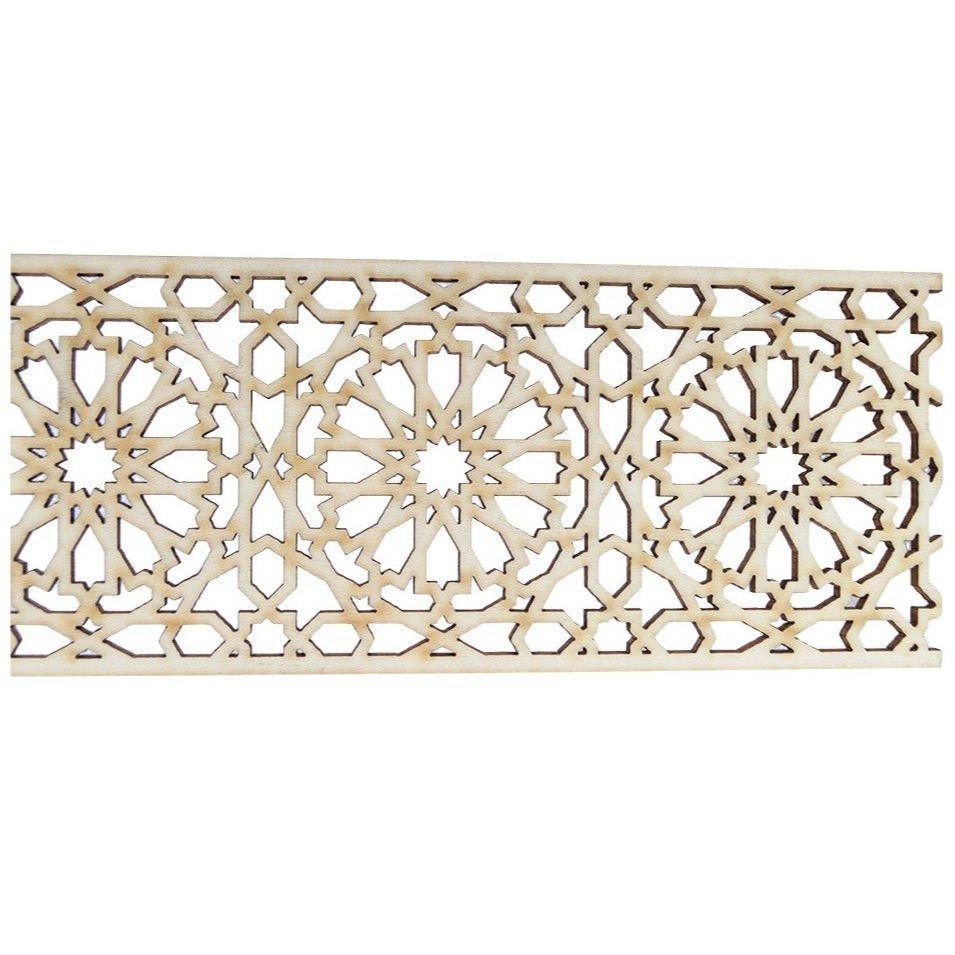 Celosía Árabe de Madera Calada - Modelo 5 - 50cm