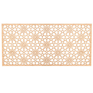 Celosía árabe de madera diseño mekness 60x30cm