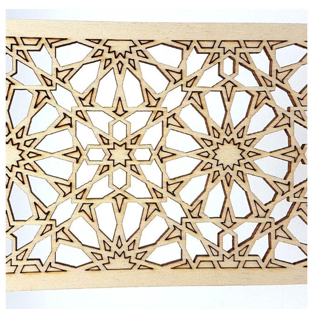 Celosía Árabe de Madera Laminada - Modelo 17 - 50cm
