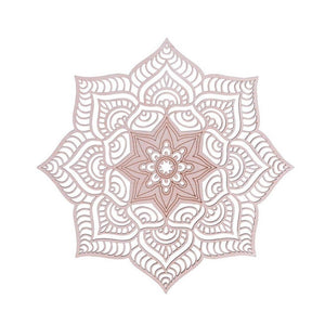 Celosía árabe de madera mandala decorativo