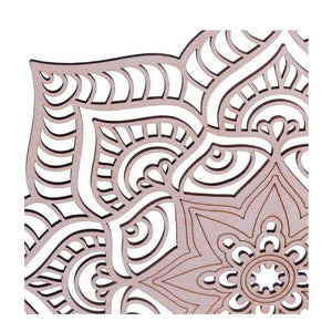 Celosía árabe de madera mandala decorativo