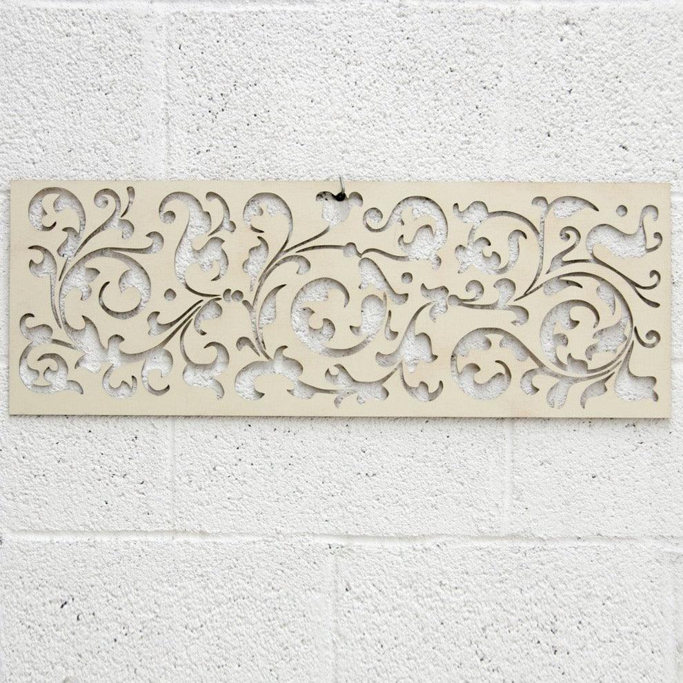 Celosía de madera - Diseño Celta - 80x30cm