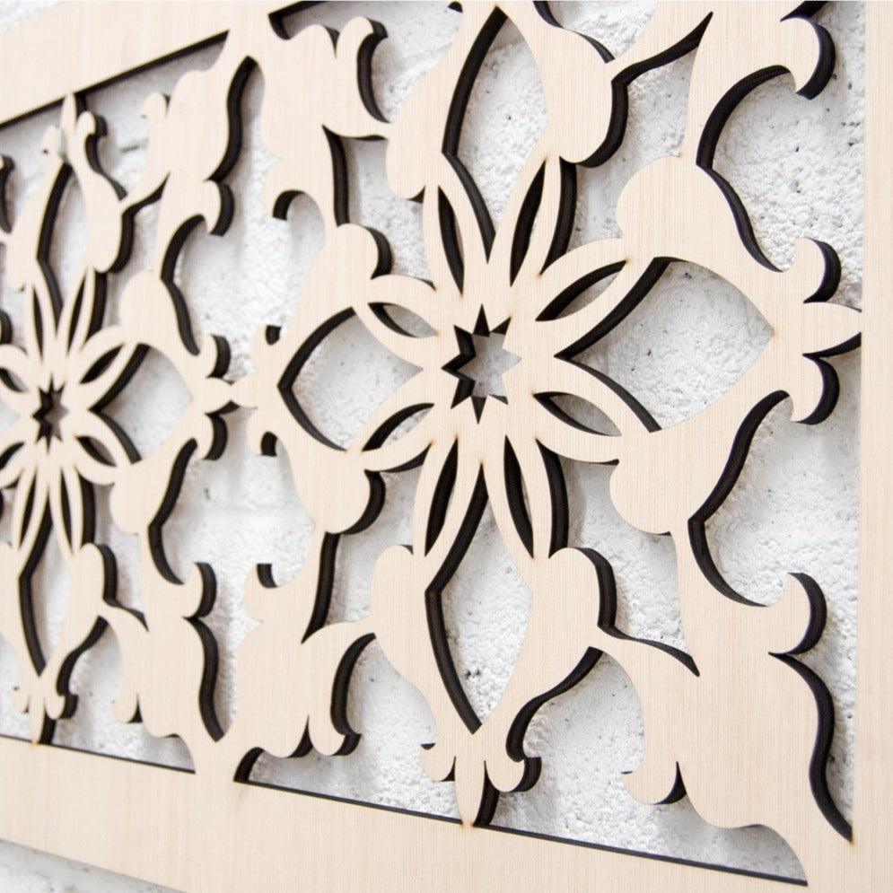 Celosia de madera - Diseño Medieval - 120x50cm
