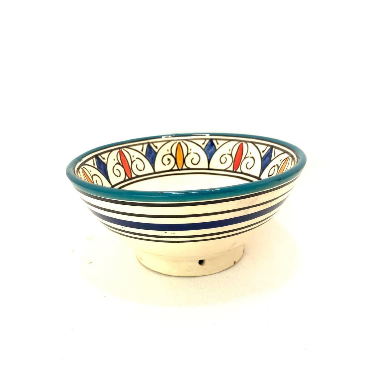 Cuenco marroquí de cerámica pintado 18cm