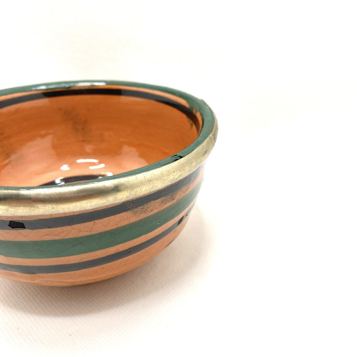 Cuenco marroquí de cerámica y alpaca árabe