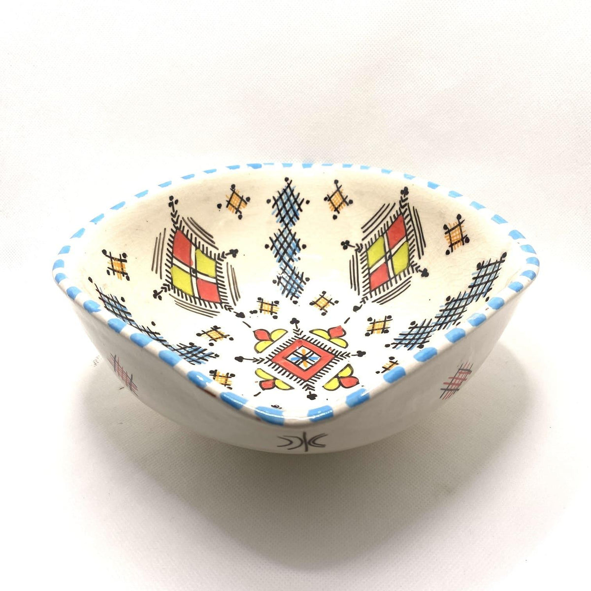 Ensaladera marroquí de cerámica de Fez 20x20cm
