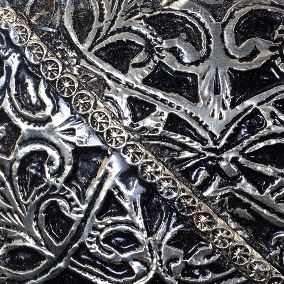 Espejo marroquí artesanal de alpaca 100x60cm