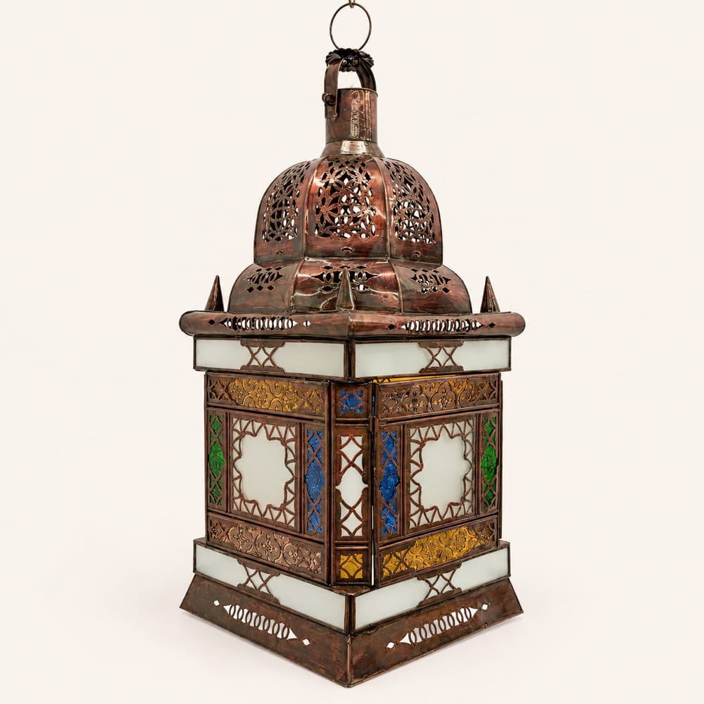 farol árabe de cristal AGOUDAL 52cm