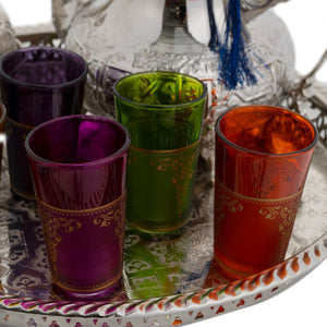 Juego de 6 vasos árabes de té Golden