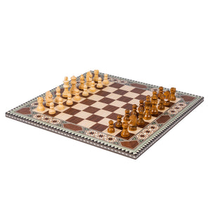 Juego de Ajedrez de taracea granadina