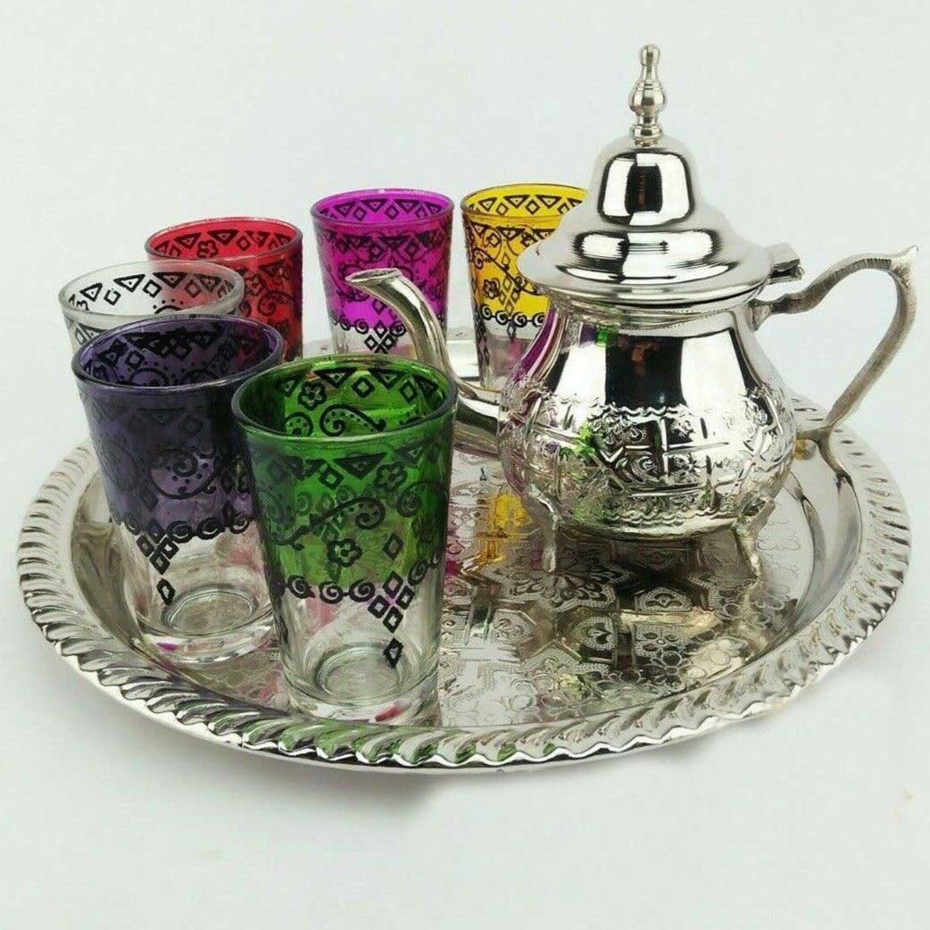 Juego de té marroquí completo