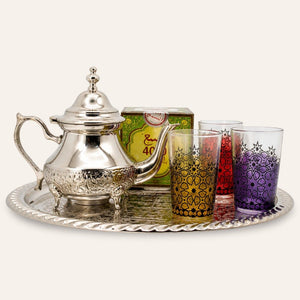 juego de té marroquí 3 vasos