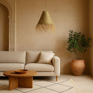 lámpara esparto escena