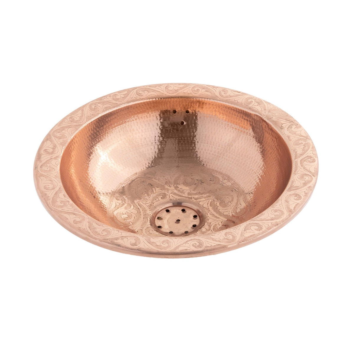 Lavabo marroquí de latón cobrizo