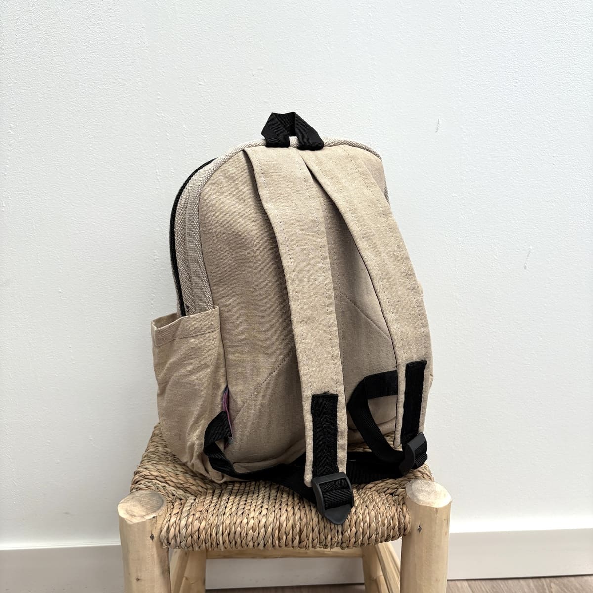 mochila cáñamo artersana asas