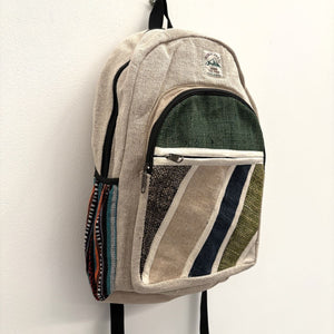 mochila cáñamo artesana detalles