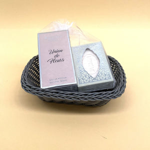 MADINI Union de Fleurs femininer arabischer Parfümkorb + Seife