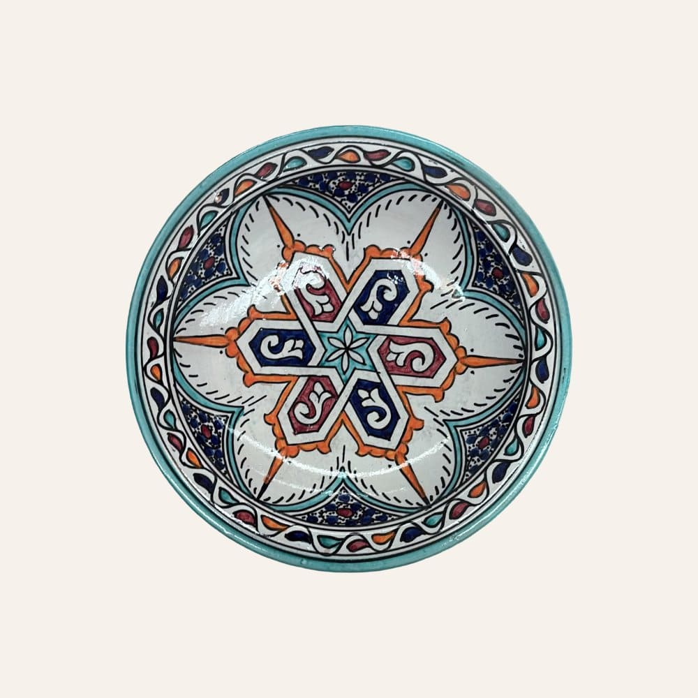 Arabischer Keramikteller aus Fez, 3 Größen