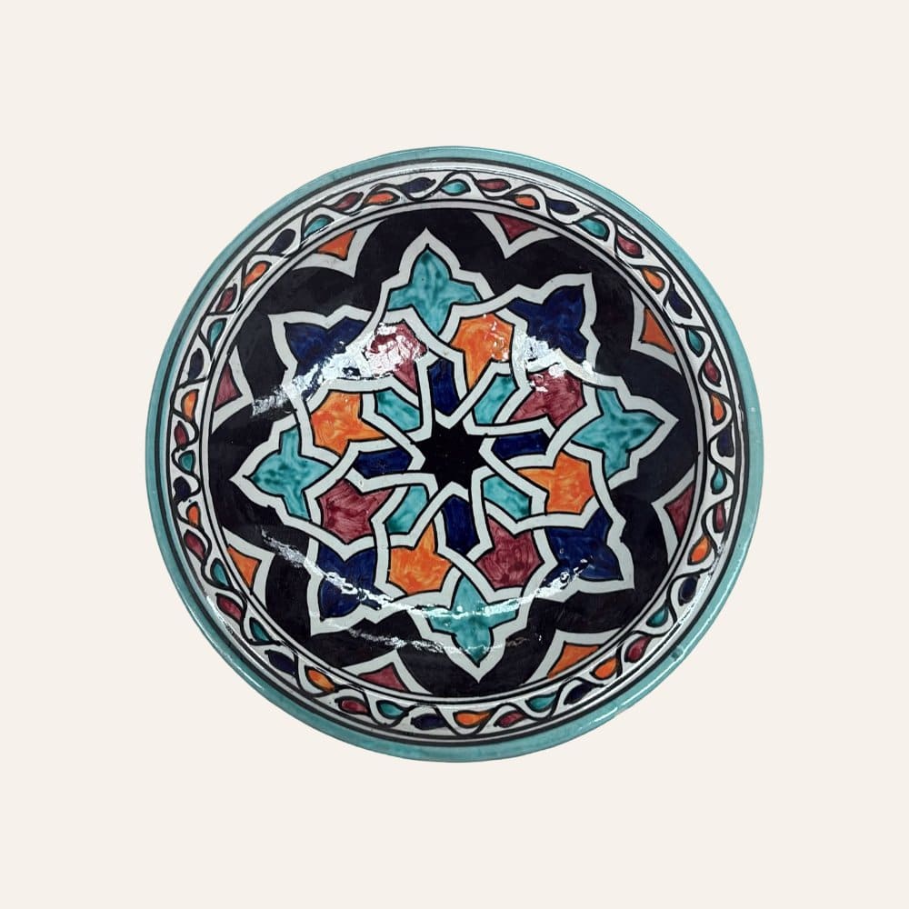 Arabischer Keramikteller aus Fez, 3 Größen