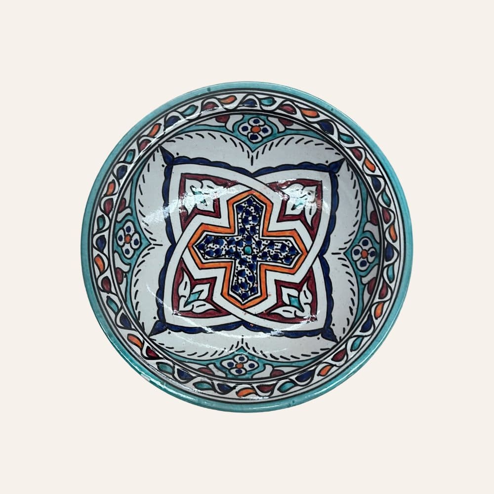Arabischer Keramikteller aus Fez, 3 Größen