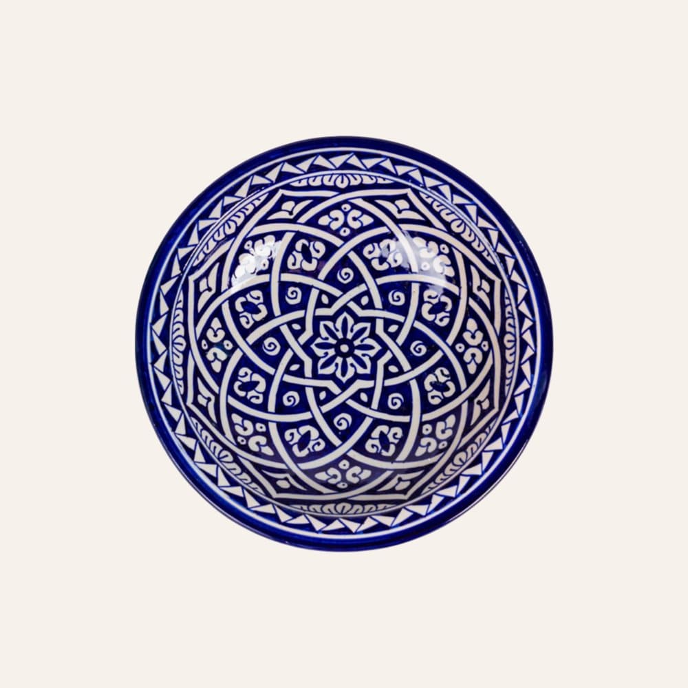 Arabischer Keramikteller aus Fez, 3 Größen