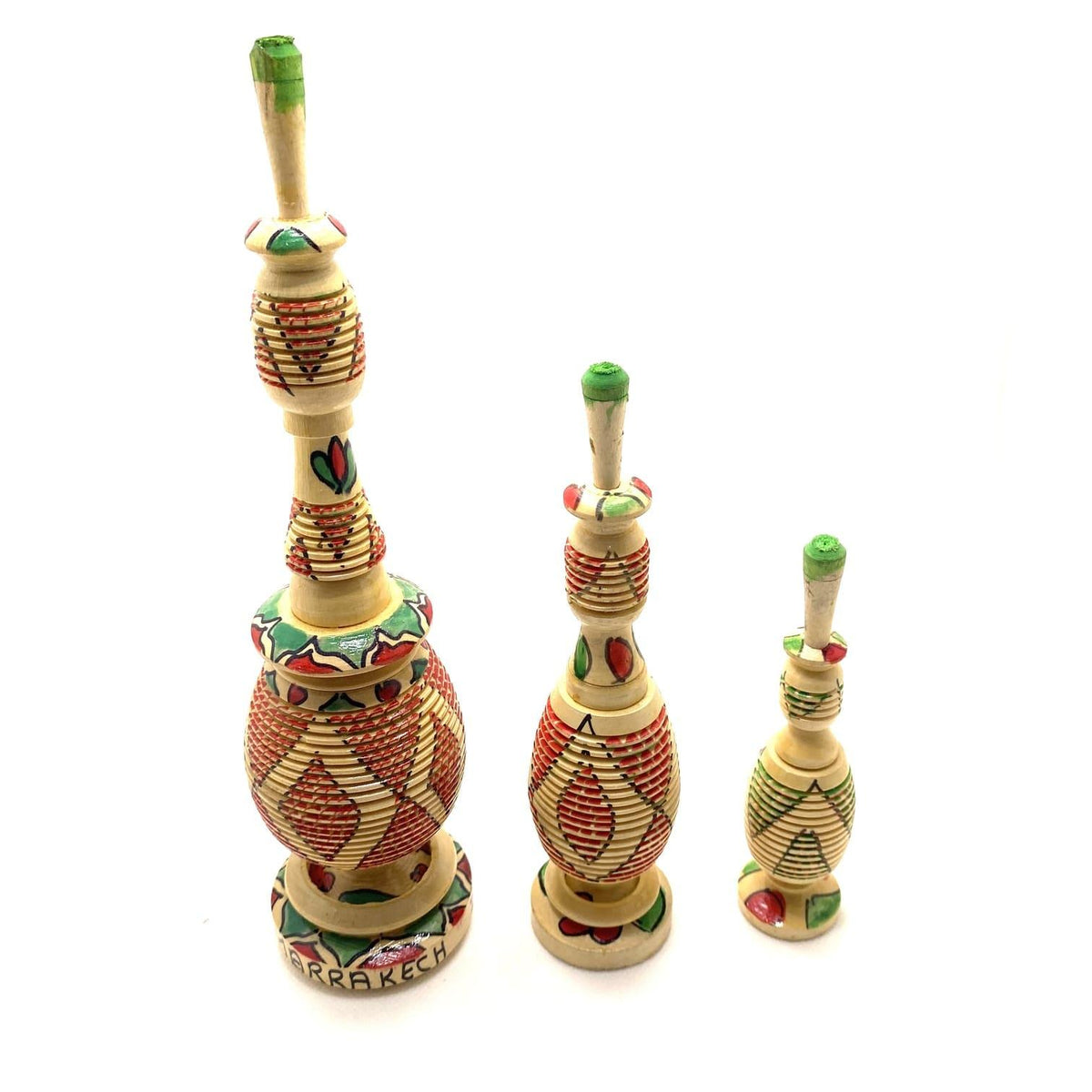 Porta khol de madera artesano 3 tamaños