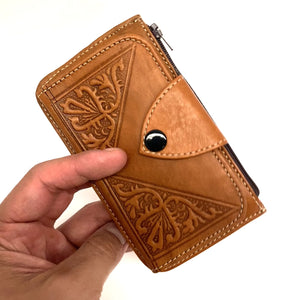 Marokkanische Tabihe-Lederbrieftasche – 100 % handgefertigte Lederwaren