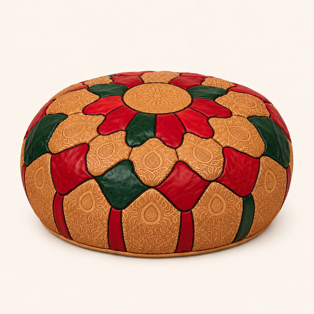 Puff árabe piel AROUMDT colores