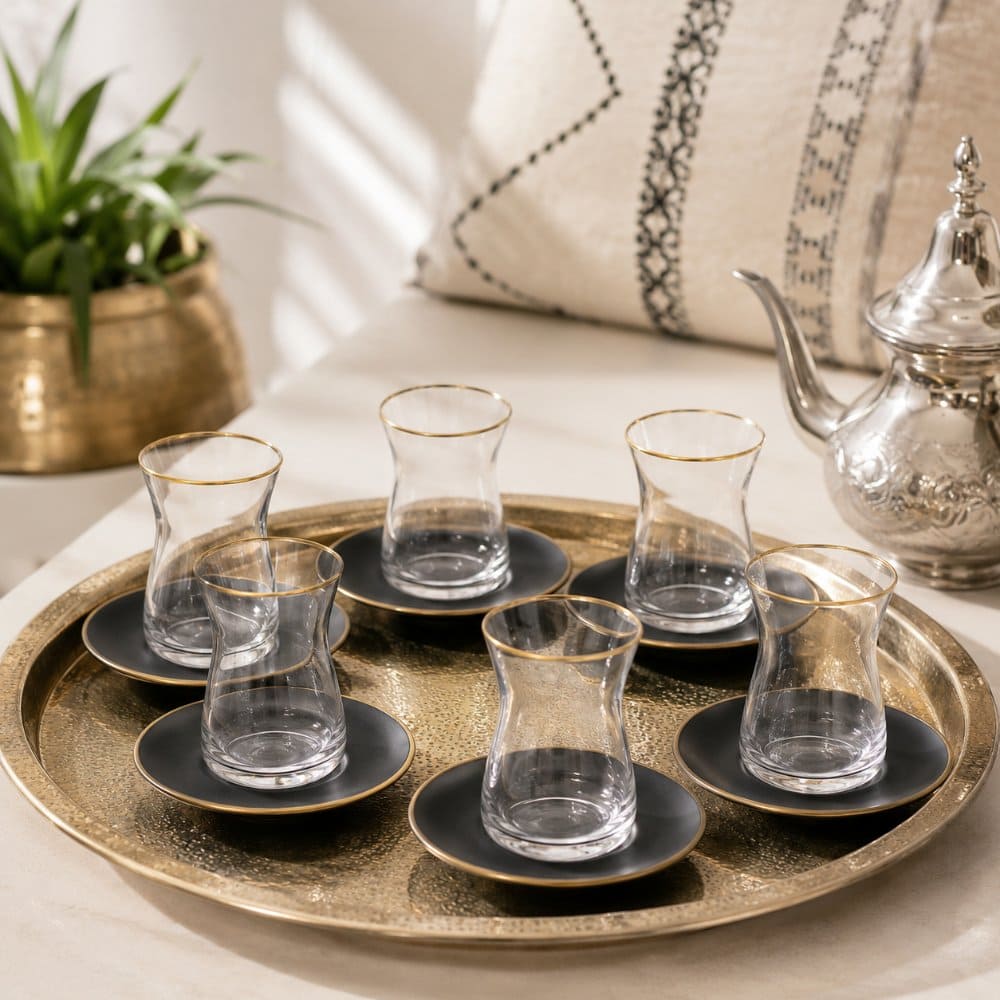 RAKLE juego vasos turcos negros lifestyle