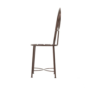 Silla árabe de forja en color cobre