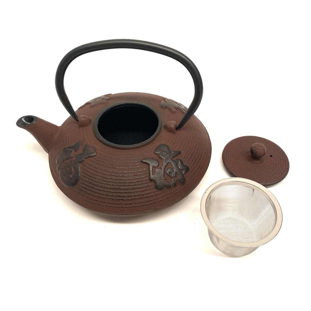 Tetera Japonesa de Hierro Fundido Roja 800 DETALLE