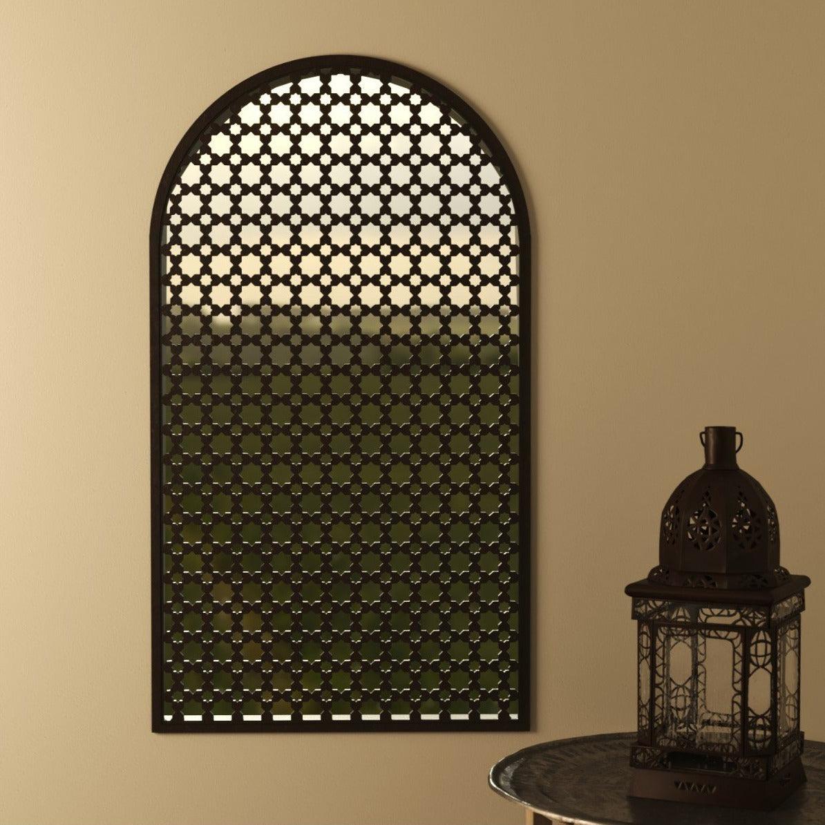 Ventana celosía árabe de madera - Modelo Ibtisam